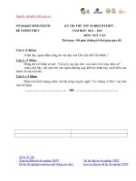 Đề thi thử đại học môn Ngữ Văn (10)