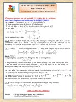 Đề thi thử THPT quốc gia môn Toán chọn lọc số 30