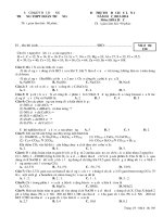 Đề thi thử THPT Đoàn Thượng môn hóa