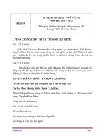 ĐỀ KIỂM TRA HKI- NGỮ VĂN 12 (2)