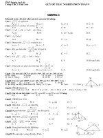 quỹ trắc nghiệm toán 9