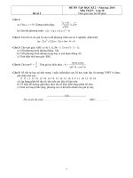 Đề kiểm tra học kì 2 môn Toán lớp 10 (2)
