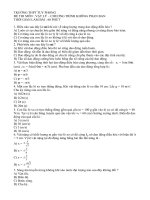 Đề thi thử tốt nghiệp 2009, THPT Tuy Phong, Bình Thuận môn Vật Lí