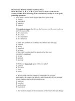 ĐỀ THI TỪ ĐỒNG NGHĨA ANH 12 SỐ 2