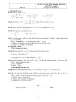 Đề thi học kì môn Toán lớp 11 (8)