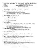 SỞ GD&ĐT QUẢNG BÌNH ĐỀ KIỂM TRA HỌC KỲ I - NĂM HỌC 2013-2014  MÔN  TOÁN LỚP 12, CHƯƠNG TRÌNH THPT