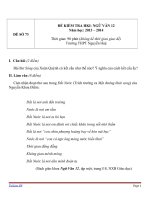 ĐỀ KIỂM TRA HKI- NGỮ VĂN 12 (1)