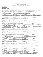ĐỀ THI THỬ ĐẠI HỌC môn anh (2)