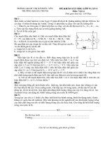 Đề khảo sát HSG lớp 9 Môn Vật lý