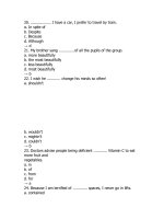 Tổng hợp câu hỏi trắc nghiệm môn Tiếng Anh (75)