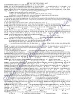 ĐỀ THI THỬ TỐT NGHIỆP Trung Học Phổ Thông môn vật lý SỐ 7