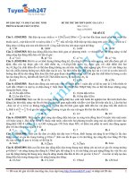 Đề thi thử lý năm 2015 - Có giải chi tiết kèm theo (68)