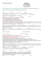 Đề ôn thi đại học môn Vật lý số 11