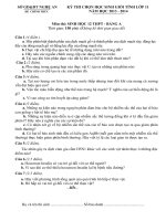 Đề sinh học 12 - sưu tầm giới thiệu đề kiểm tra, thi học sinh giỏi, thi thử đại học tham khảo (14)