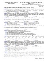 Thi thử lần cuối năm 2013 trường THPT Thuận Thành 1, Bắc ninh môn vật lý (4)