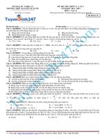 Đề thi thử lý năm 2015 - Có giải chi tiết kèm theo (69)