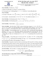 Đề luyện thi THPT Quốc gia môn toán số 63