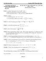 Đề ôn thi THPT quốc gia môn Toán số 13