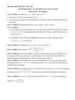 Đề luyện thi THPT Quốc gia môn toán số 73