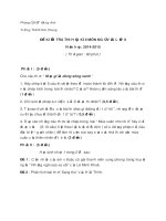 Đề thi học kì 2 lớp 9 môn Văn THCS Kim Chung 2015