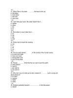 Tổng hợp câu hỏi trắc nghiệm môn Tiếng Anh có đáp án (14)