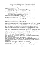 Đề tự luyện thi THPT Quốc gia môn toán số 18
