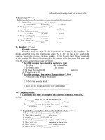 ĐỀ KIỂM TRA HỌC KỲ II ANH 6 SỐ 27