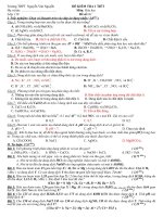 Đề hoá lớp 11 - sưu tầm đề kiểm tra, thi học sinh giỏi hoá học lớp 11 tham khảo bồi dưỡng (23)
