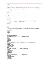 Tổng hợp câu hỏi trắc nghiệm môn Tiếng Anh (24)