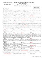 Đề ôn thi đại học môn Hóa số 1