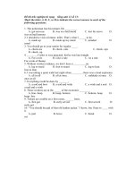 Đề thi trắc nghiệm từ vựng    tiếng anh 12 số 13