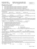 Đề kiểm tra học kì môn Hóa lớp 11 (7)