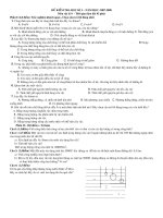 Đề kiểm tra HKI môn vật lí 8