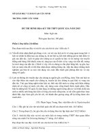 Đề thi thử đại học môn Ngữ văn chọn lọc số 21
