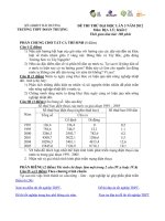 Đề thi thử đại học môn Địa Lý (9)