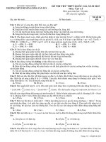 Đề thi thử THPT Quốc gia năm 2015 lần 2 môn Vật Lý - THPT chuyên Lương Văn Tụy (1)