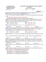 Đề thi thử tốt nghiệp đại học môn Vật Lý (5)