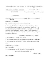 TRƯỜNG THCS & THPT TRẦN NHÂN TÔNG ĐỀ KIỂM TRA HỌC KÌ 2 ngữ văn 12