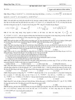 Đề thi thử Đại Học -Hoàng Công Viêng môn vật lý (có đáp án)