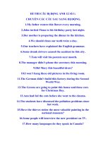 Đề THI CÂU Bị ĐộNG ANH 12 Số 1