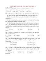 Đề thi học kì 1 môn Lý lớp 12 tỉnh Đồng Tháp năm 2014