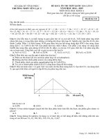 THPT YÊN LẠC 2 ĐỀ KHẢO SÁT CHẤT LƯỢNG HÓA 12 LẦN 4