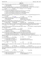 Đề thi thử tốt nghiệp đại học môn Vật Lý (1)