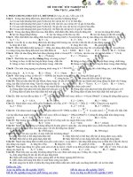 Đề thi thử tốt nghiệp đại học môn Vật Lý (7)