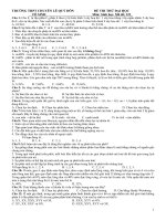 Đề sinh học 12 - sưu tầm giới thiệu đề kiểm tra, thi học sinh giỏi, thi thử đại học tham khảo (14)