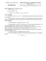 Đề thi toán 11 - sưu tầm đề kiểm tra, thi học kỳ, thi học sinh giỏi tham khảo bồi dưỡng (174)