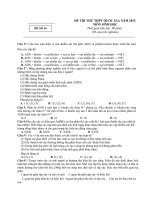 Đề sinh học 12 - sưu tầm giới thiệu đề kiểm tra, thi học sinh giỏi, thi thử đại học tham khảo (276)