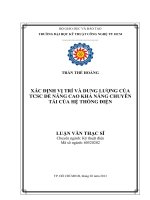 Xác định vị trí và dung lượng của TCSC để nâng cao khả năng chuyên tải của hệ thống điện