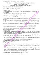 BỘ ĐỀ THI THỬ ĐẠI HỌC MÔN TOÁN