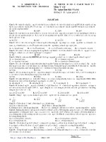 Đề thi thử đại học môn Vật lý số 10